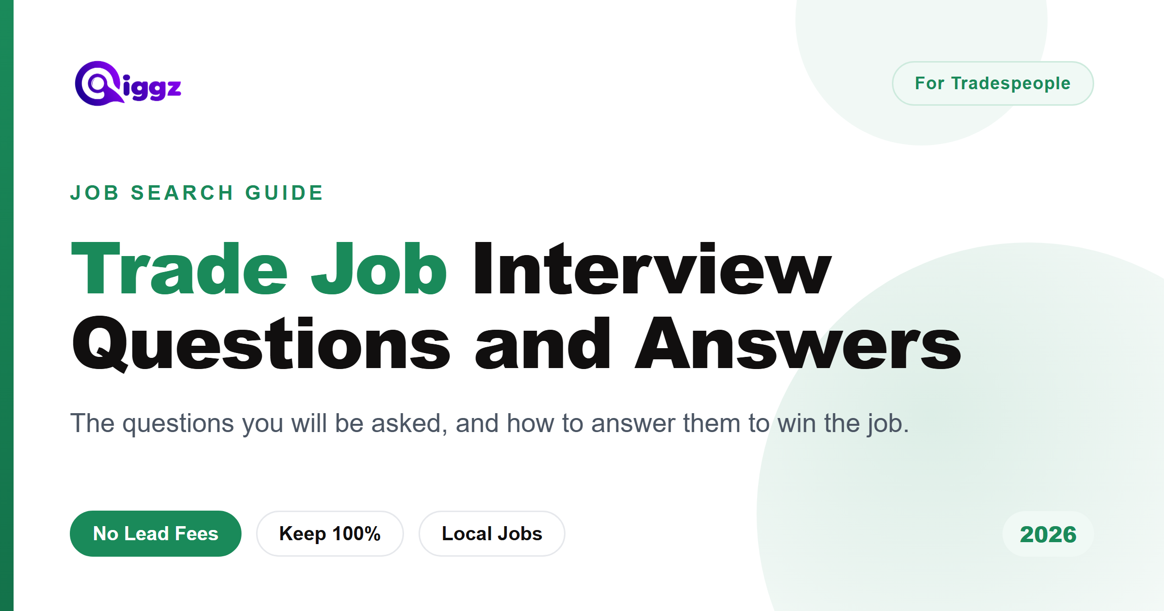 Trade Job Interview Questions in 2026 (and How to Answer Them)