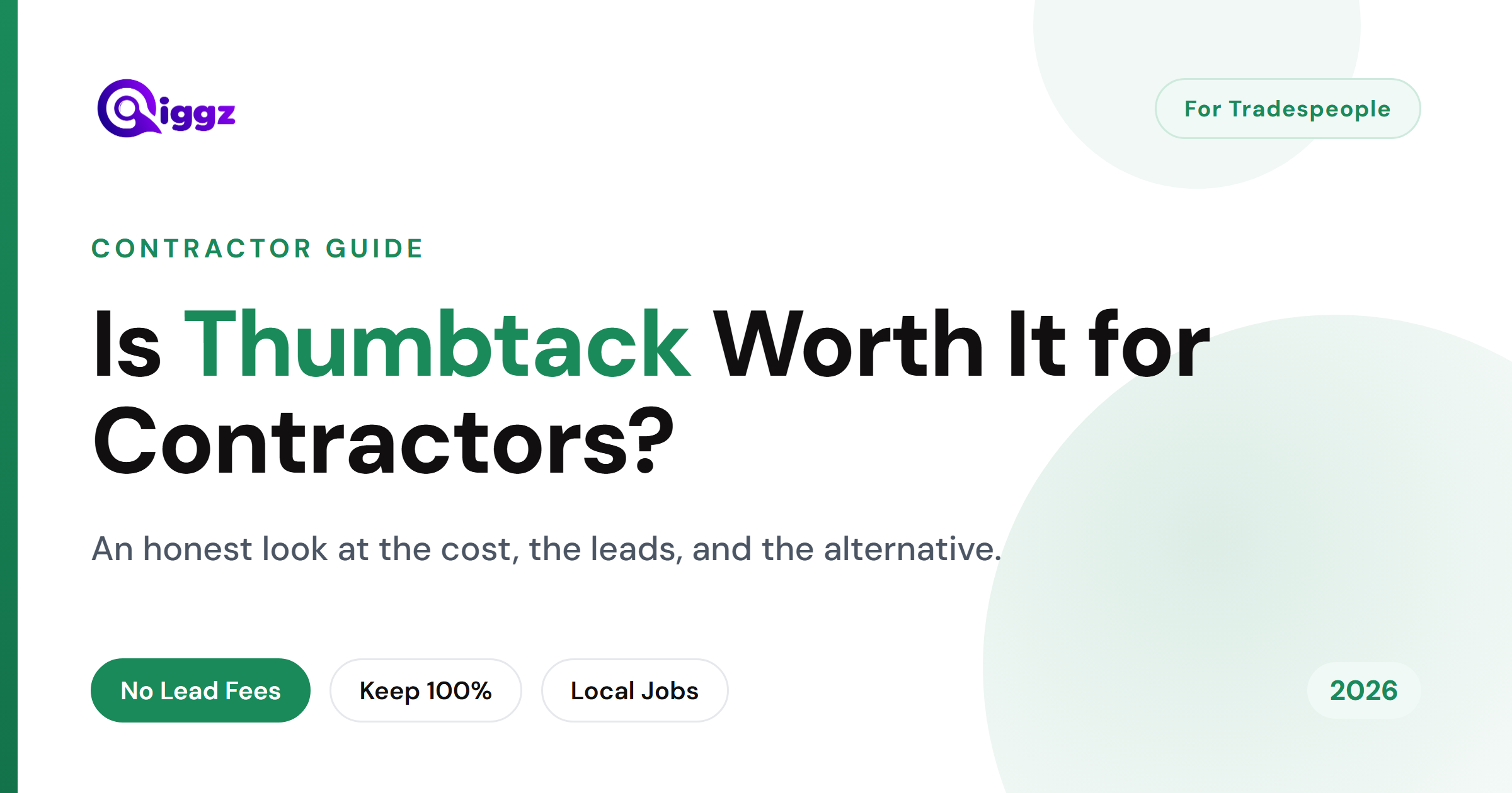 Is Thumbtack Worth It for Contractors? (2026)