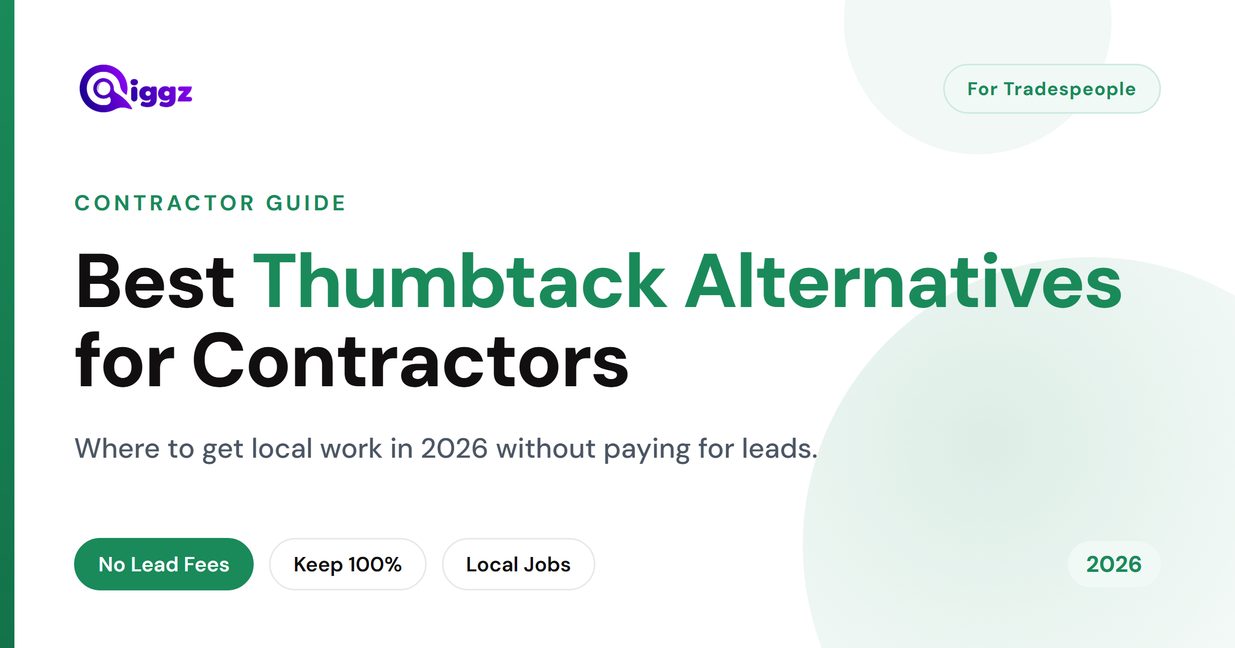 Best Thumbtack Alternatives for Contractors (2026)