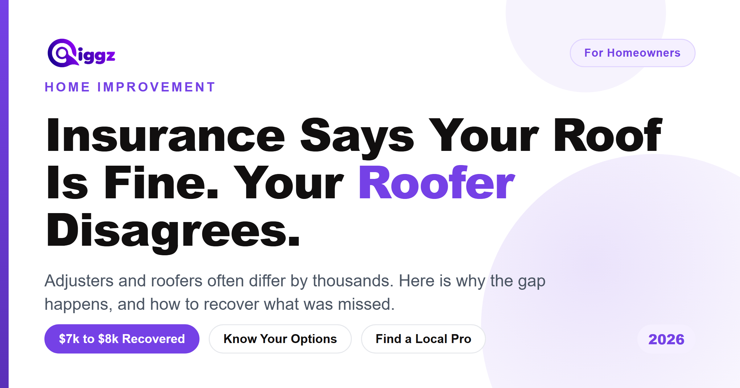 Roofer inspecting storm damage alongside an insurance adjuster