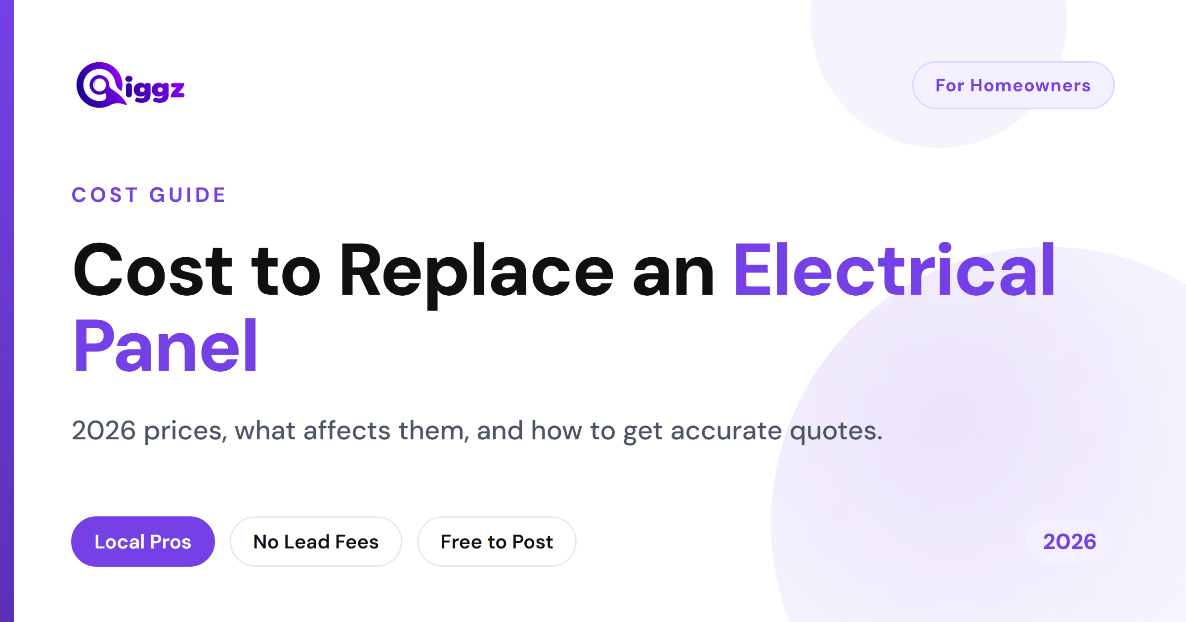 Cost to Replace an Electrical Panel (2026 Guide)