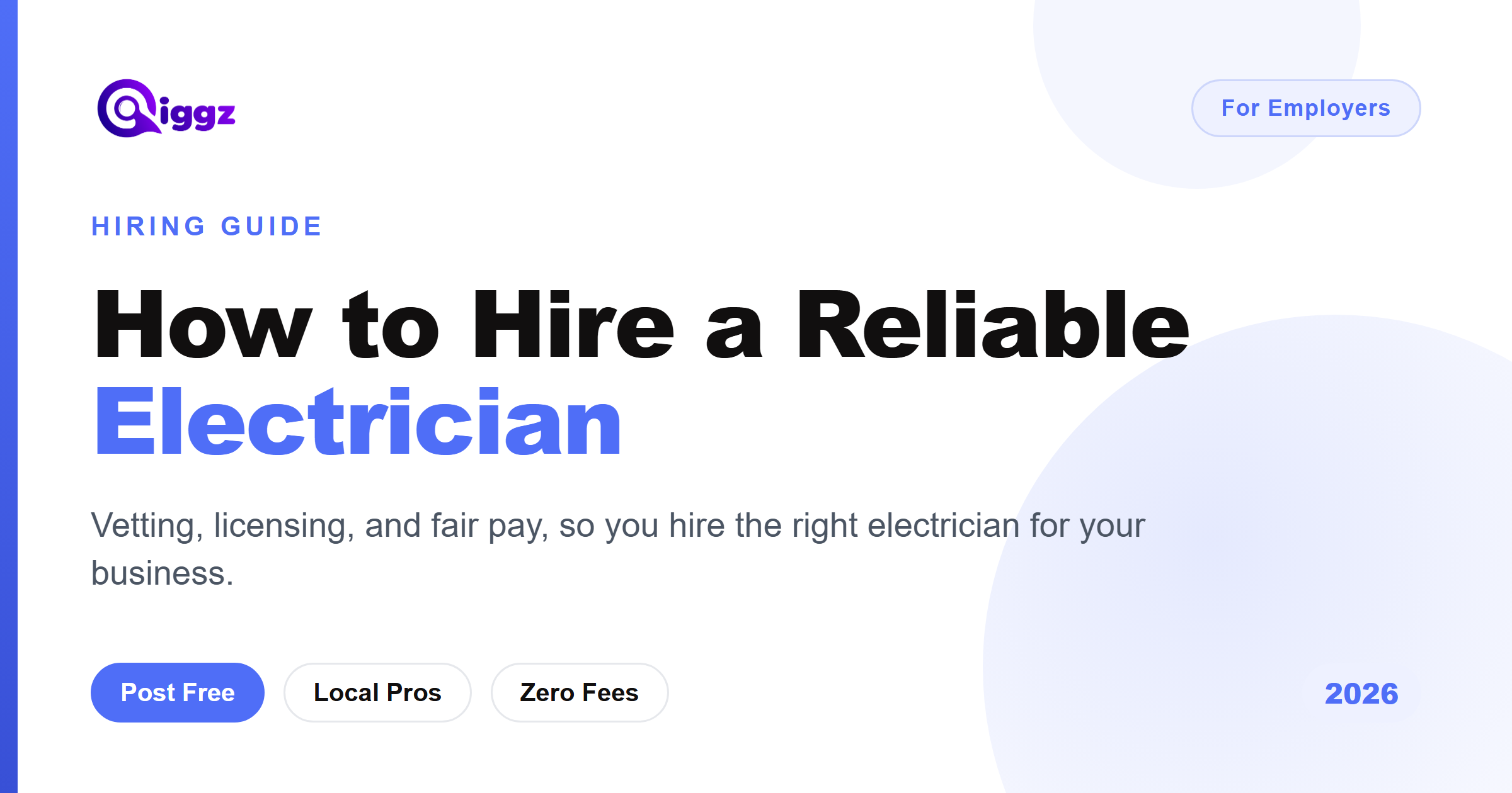 How to Hire a Reliable Electrician for Your Business (2026 Guide)