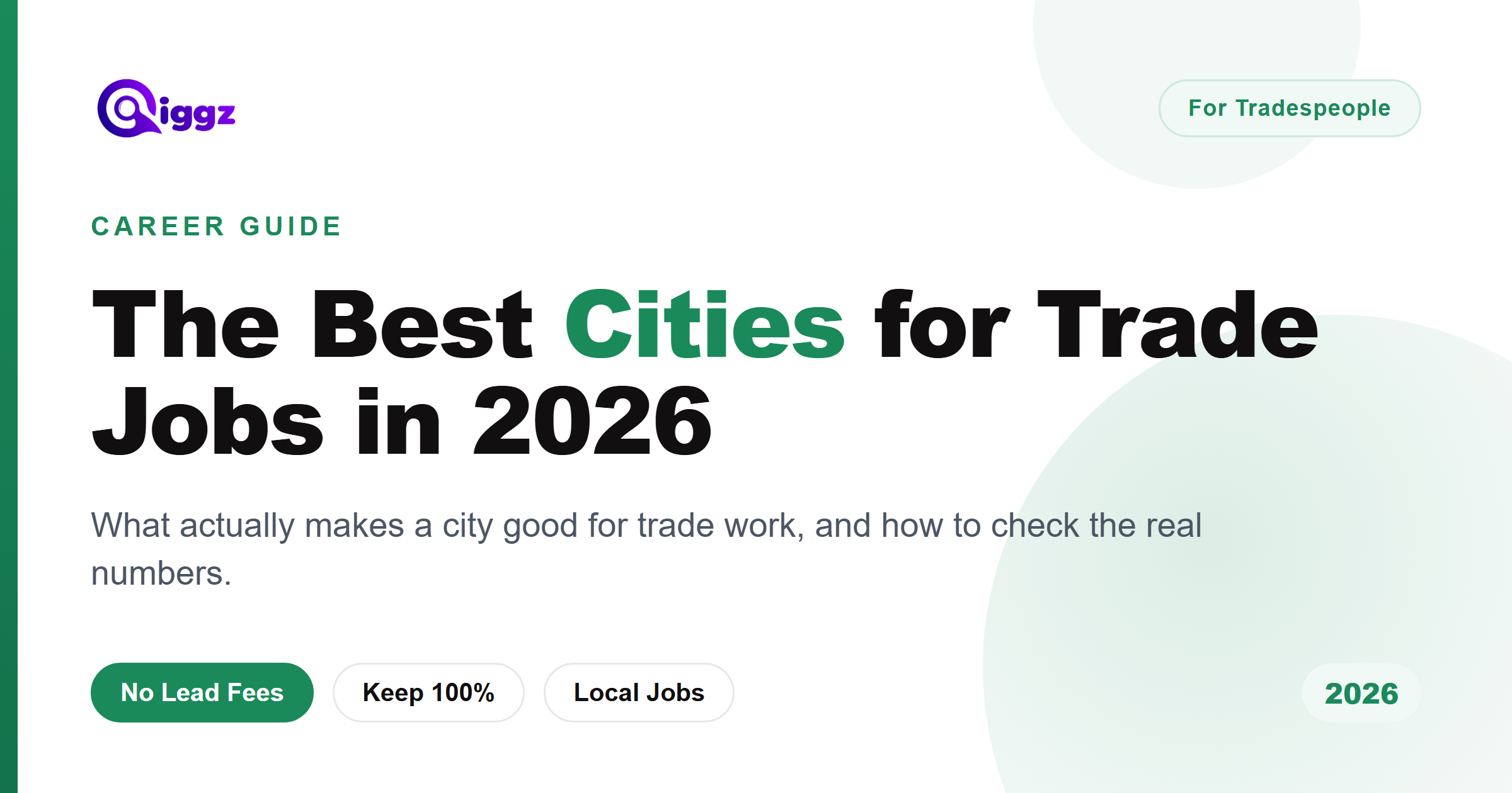 Best Cities for Trade Jobs in 2026 (and How to Judge One)