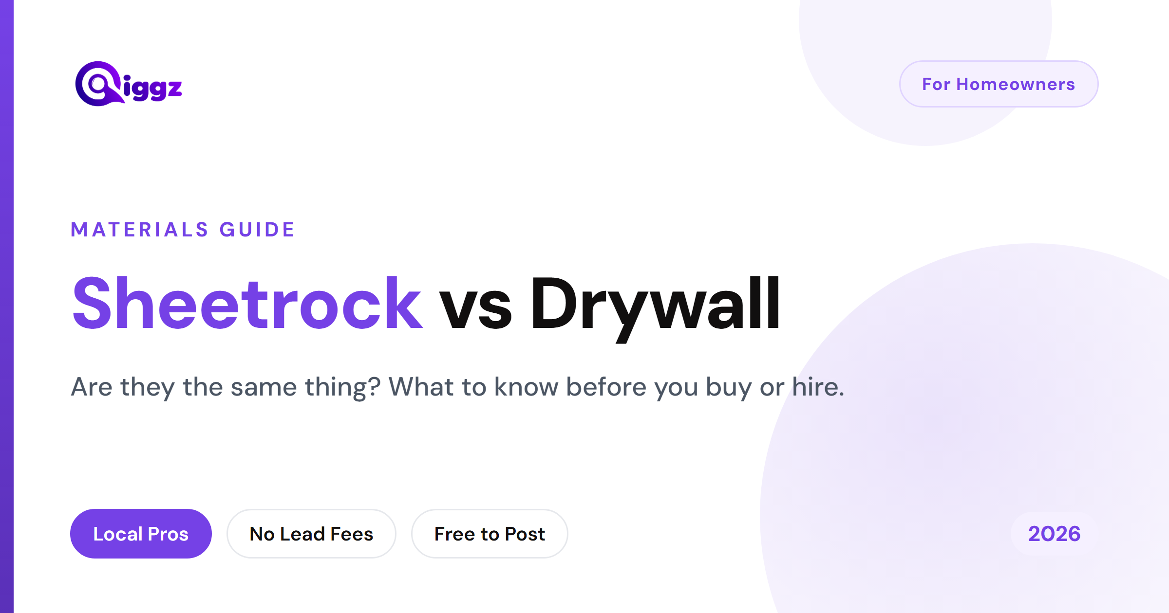 Sheetrock vs Drywall: Are They the Same Thing? (2026 Guide)