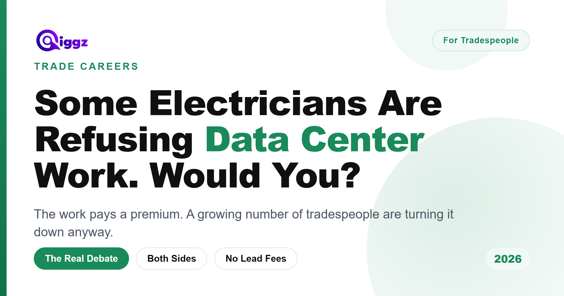 Why Some Electricians Are Refusing Data Center Jobs