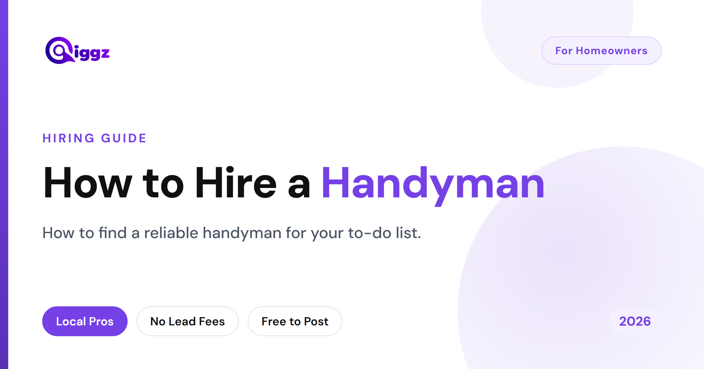 How to Hire a Handyman (2026 Guide)